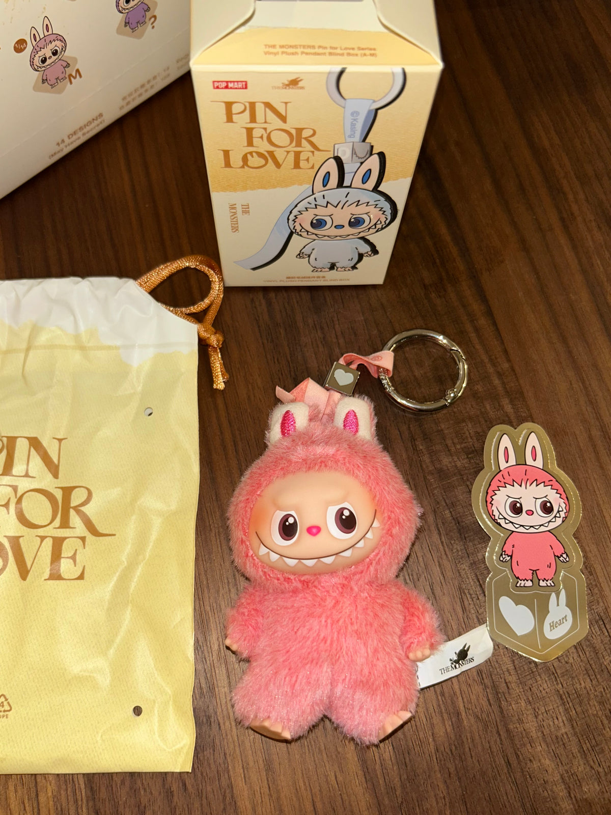 Labubu Pin for Love Heart